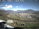 Vista panoramica di Rovereto da Folaso di Isera la mattina del 31 marzo 2015