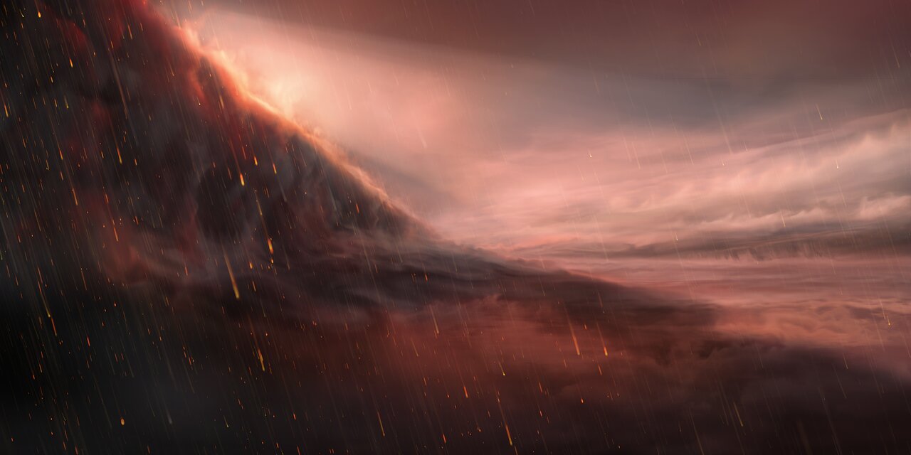 Artist’s impression of the night side of WASP-76b - credit: ESO/M. Kornmesser Artist’s impression of the night side of WASP-76b - credit: ESO/M. Kornmesser