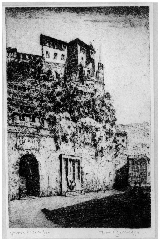 BALDESSARI ROBERTO M. IRAS, PIAZZA DEL PODEST� E CASTELLO DI ROVERETO